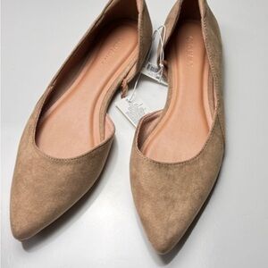 Old Navy Suede Tan Flats